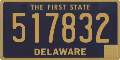 DE license plate 517832