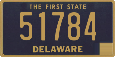 DE license plate 51784