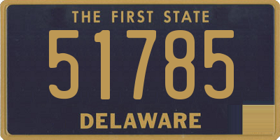 DE license plate 51785