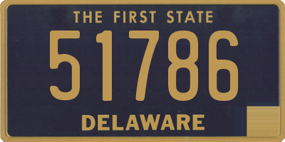 DE license plate 51786