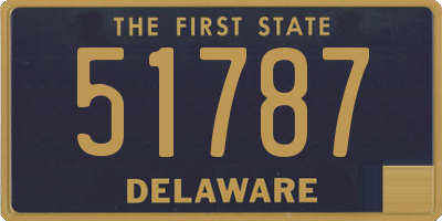 DE license plate 51787