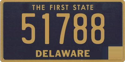 DE license plate 51788