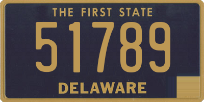 DE license plate 51789