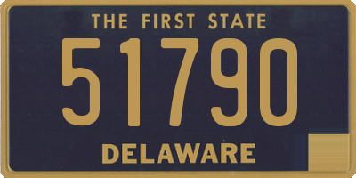 DE license plate 51790