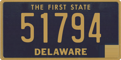 DE license plate 51794