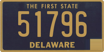 DE license plate 51796