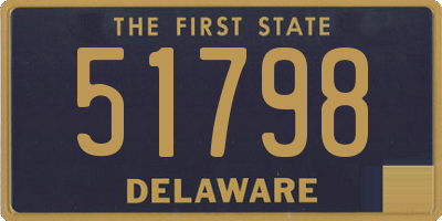 DE license plate 51798