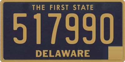 DE license plate 517990