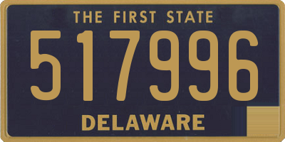 DE license plate 517996