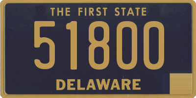 DE license plate 51800