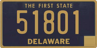 DE license plate 51801