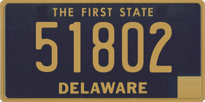 DE license plate 51802