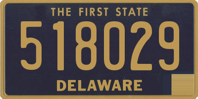 DE license plate 518029