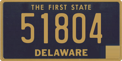 DE license plate 51804