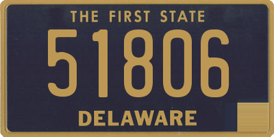 DE license plate 51806