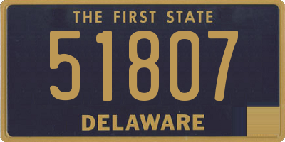 DE license plate 51807