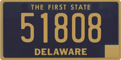 DE license plate 51808