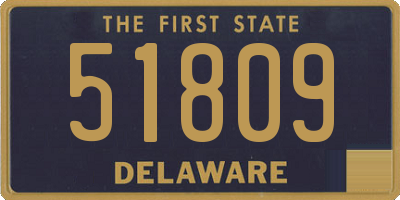 DE license plate 51809