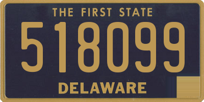 DE license plate 518099