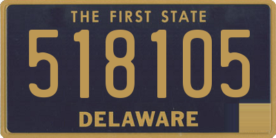 DE license plate 518105