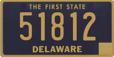 DE license plate 51812