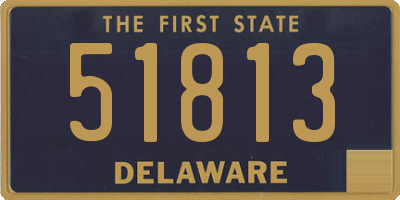 DE license plate 51813