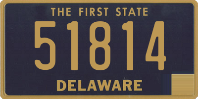 DE license plate 51814