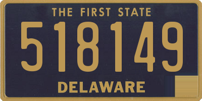 DE license plate 518149