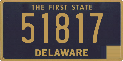 DE license plate 51817