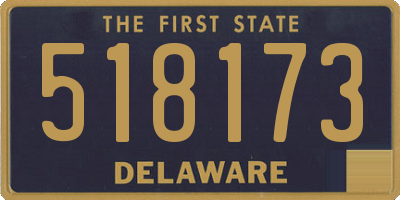 DE license plate 518173