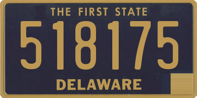 DE license plate 518175
