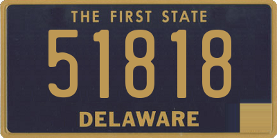 DE license plate 51818