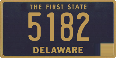 DE license plate 5182