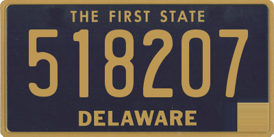DE license plate 518207
