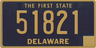 DE license plate 51821