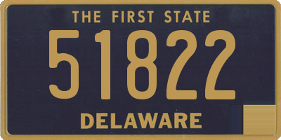 DE license plate 51822