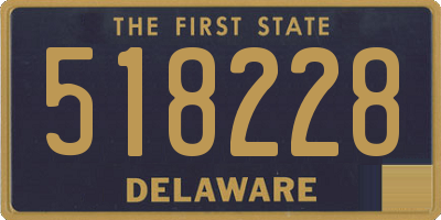 DE license plate 518228