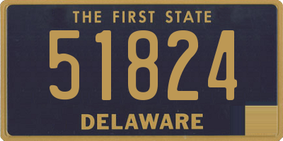 DE license plate 51824