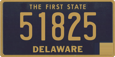 DE license plate 51825