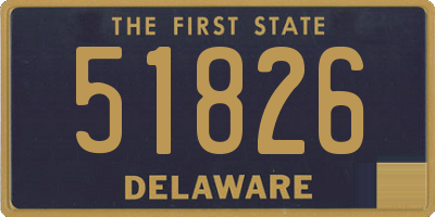 DE license plate 51826