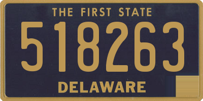 DE license plate 518263