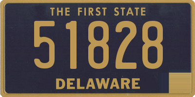 DE license plate 51828