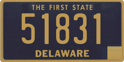 DE license plate 51831