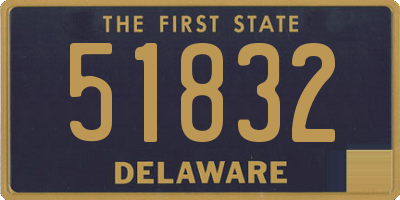 DE license plate 51832