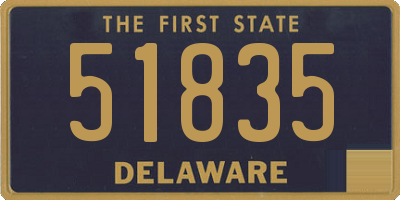 DE license plate 51835