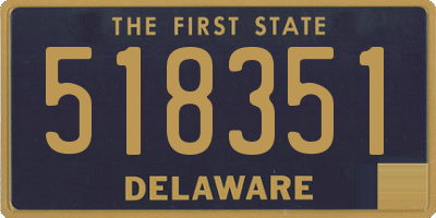 DE license plate 518351