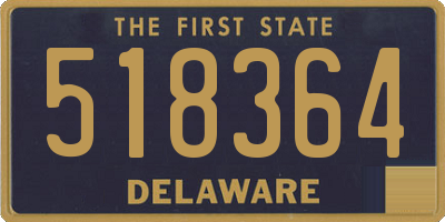 DE license plate 518364