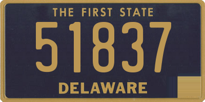 DE license plate 51837