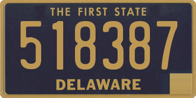 DE license plate 518387
