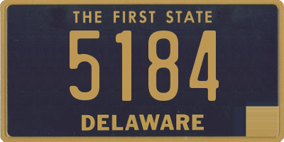 DE license plate 5184